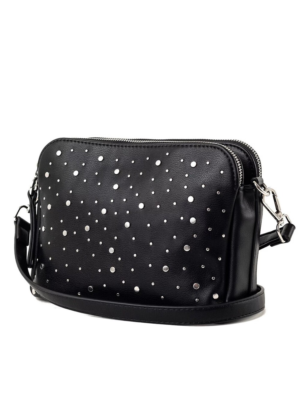 Urban Originals Black With Studded Crossbody Bag - Classic Women’s Shoulder Bag